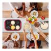 Crêpière Tefal Crep'Party Colormania PY55C5 – 6 mini-crêpes, Thermo-Spot, 1000 W, rouge