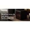 Radio-réveil FM grand écran LED double alarme port USB-C noir - Philips TAR4500