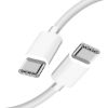 Câble USB-C vers USB-C 60 W blanc – Jaym Collection POP