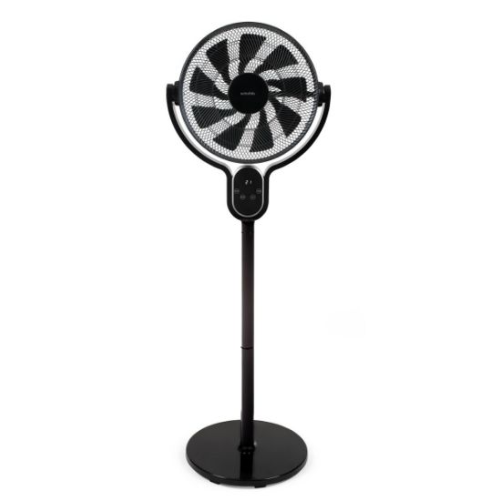 Ventilateur sur pied 40 cm 25 W moteur DC 8 vitesses télécommande – Scholtès SCUS800DT – noir