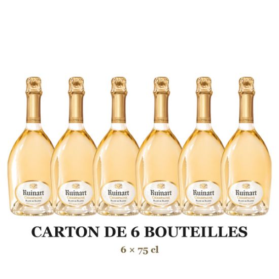 Champagne Ruinart Blanc de Blanc – carton de 6 bouteilles de 75cl