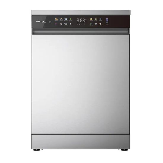 Lave-vaisselle 15 couverts 46 dB Inverter Inox - Merlin MS-LV1546-I