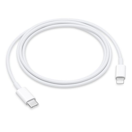 Câble USB-C vers Lightning 1 m, charge rapide iPhone – Apple MUQ93ZM/A – blanc