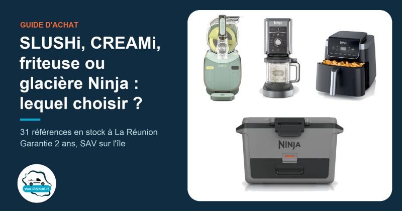 Picture for blog post Ninja : SLUSHi, CREAMi, friteuse sans huile ou glacière, lequel choisir ?