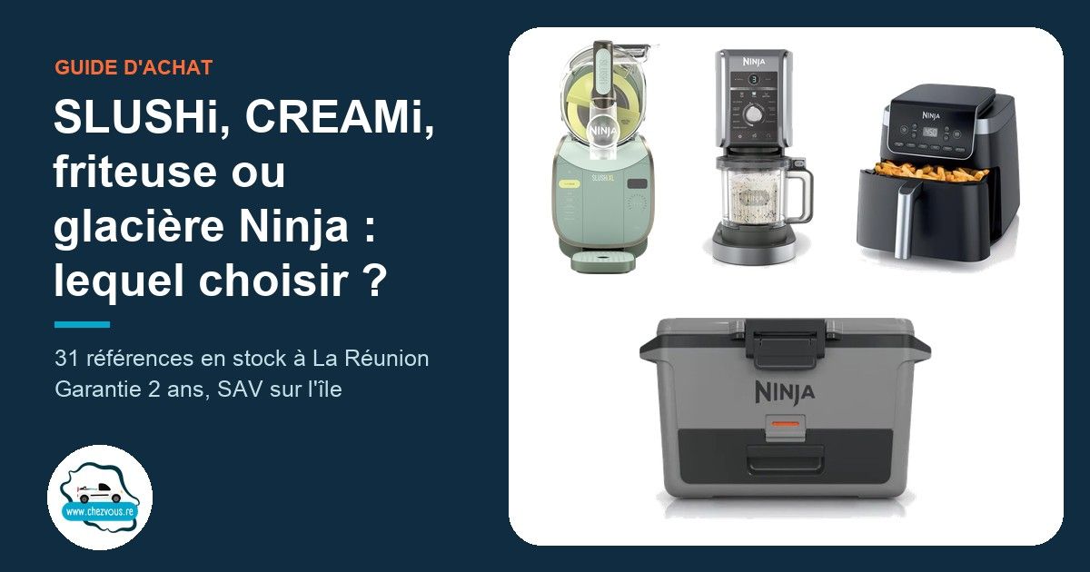 Picture for blog post Ninja : SLUSHi, CREAMi, friteuse sans huile ou glacière, lequel choisir ?