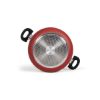 Faitout 24 cm aluminium antiadhésif avec couvercle verre induction – Livoo Premier Chef MEP150R – rouge