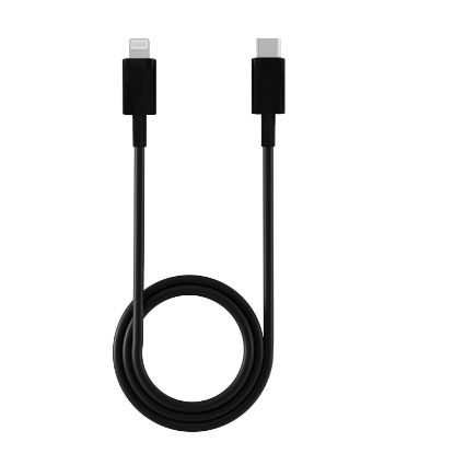 Câble USB-C vers Lightning certifié MFi 1 mètre – Vortex Electronics – noir