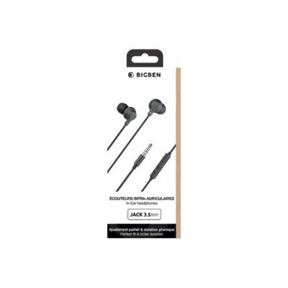 Écouteurs filaires intra-auriculaires jack 3,5 mm Big Ben