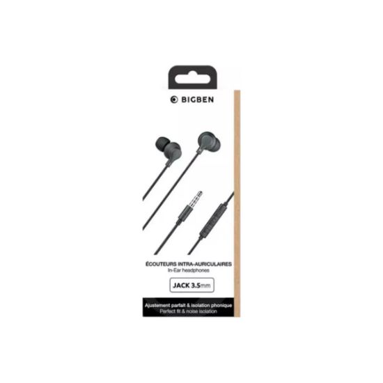 Écouteurs filaires intra-auriculaires jack 3,5 mm Big Ben