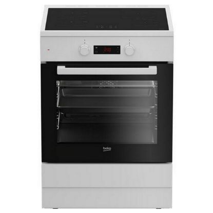 Cuisinière induction 4 foyers four 72 L catalyse écran tactile 60 cm - Beko FBE69303MWC