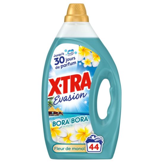 Lessive liquide X-TRA évasion bora bora 44 lavages 1,98 L
