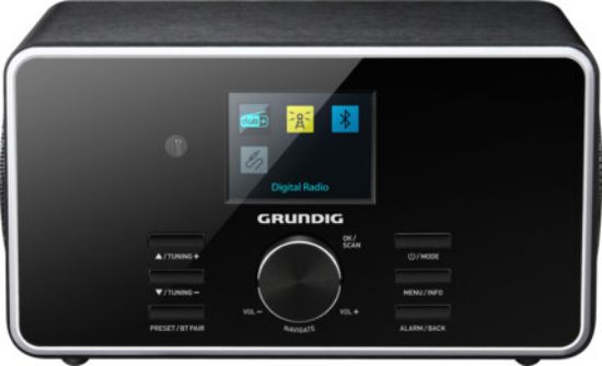 Radio numérique DAB+ FM Bluetooth 10 W écran couleur noir - Grundig DTR4500BTDABBLACK
