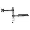 Support de bureau écran 15-32" et ordinateur portable 17" à pince - Nedis MMSISNB110BK