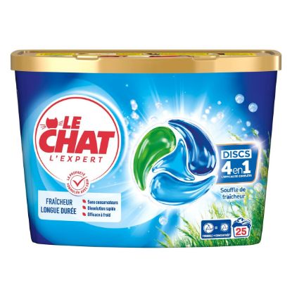 Le Chat lessive discs souffle fraich × 25 -412 g