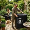 Housse de protection pour barbecue boule, tissu 300D, Ø 58 × 80 cm – Little Balance Baroud'Fire – noir