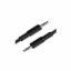 Câble audio jack 3,5 mm mâle/mâle 20 cm D2 Diffusion
