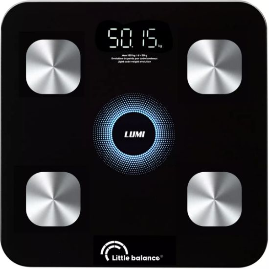 Impédancemètre connecté Bluetooth 14 analyses éclairage de tendance – Little Balance i-Lumi – noir