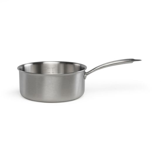 Casserole inox triply 20 cm sans revêtement induction et four – Livoo Brigade MEP161 – inox