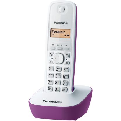 Téléphone fixe sans fil DECT Solo écran rétroéclairé répertoire 50 noms parme - Panasonic KX-TG1611FRF