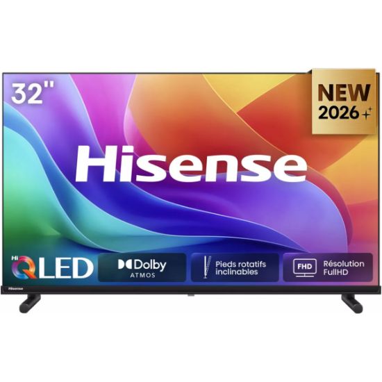 Téléviseur QLED 32" (80 cm) Full HD Smart TV VIDAA Dolby Atmos - Hisense 32A5S