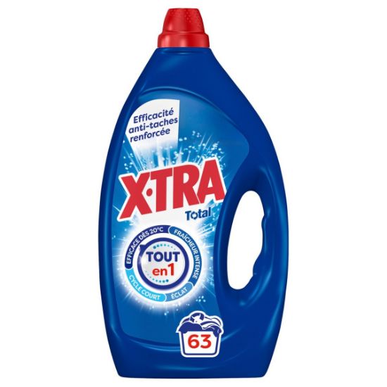 Lessive liquide X-TRA Total 63 lavages 2,835 L