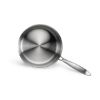 Casserole inox triply 18 cm sans revêtement induction et four – Livoo Brigade MEP160 – inox