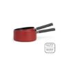 Set de 2 casseroles 18 et 20 cm aluminium antiadhésif induction – Livoo Premier Chef MEP154R – rouge