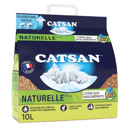 Catsan – Litière naturelle végétale non agglomérante – 10 L