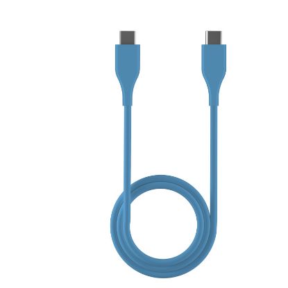 Câble USB-C vers USB-C 1 mètre charge et données – Vortex Electronics – bleu