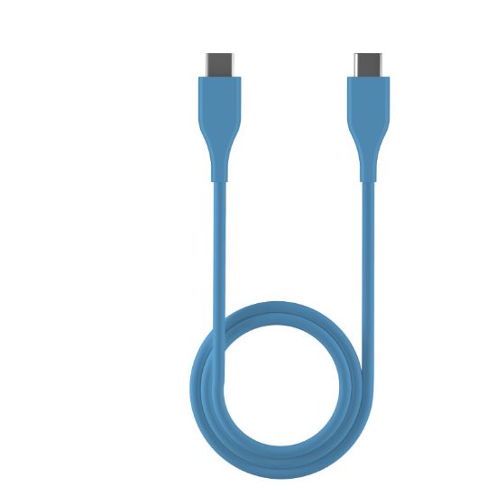 Câble USB-C vers USB-C 1 mètre charge et données – Vortex Electronics – bleu