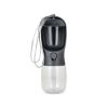 Gourde de voyage 2 en 1 pour chien eau 280 ml et croquettes 100 g – Livoo PET103 – gris et noir