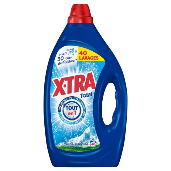 Lessive liquide X-TRA Total fraîcheur alpine 40 lavages 1,80 L