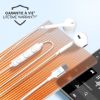 Écouteurs filaires USB-C Force Play, blancs, garantis à vie