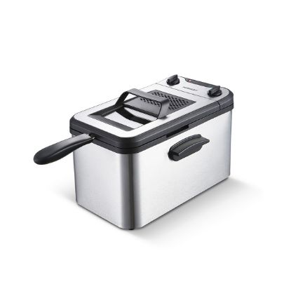 Friteuse semi-professionnelle 4 L 3000 W thermostat 130 à 190 °C – Schneider SCDF234X – inox