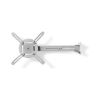Support mural vidéoprojecteur orientable 360° 10 kg argent - Nedis PJWM100GY