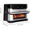 Friteuse sans huile Moulinex Easy Fry Dual Flex EZ922 – 9 L, séparateur amovible, 2700 W, inox