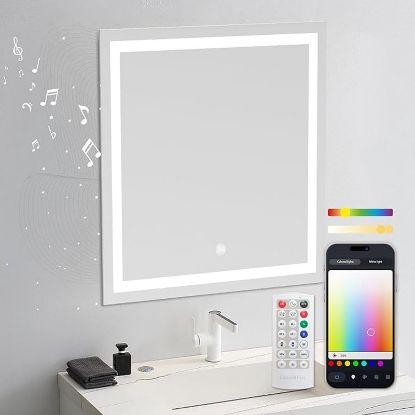 Miroir connecté carré Ksix Aqua 70 × 70 cm
