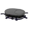 Appareil à raclette 8 personnes 1200 W plaque grill / crêpes – Little Balance Multi Cheese 8 – bleu nuit