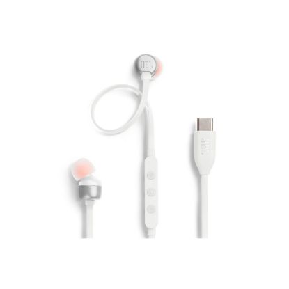Écouteurs filaires USB-C Hi-Res avec micro – JBL Tune 310C – blanc