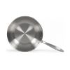 Wok inox triply 28 cm sans revêtement induction et four – Livoo Brigade MEP162 – inox