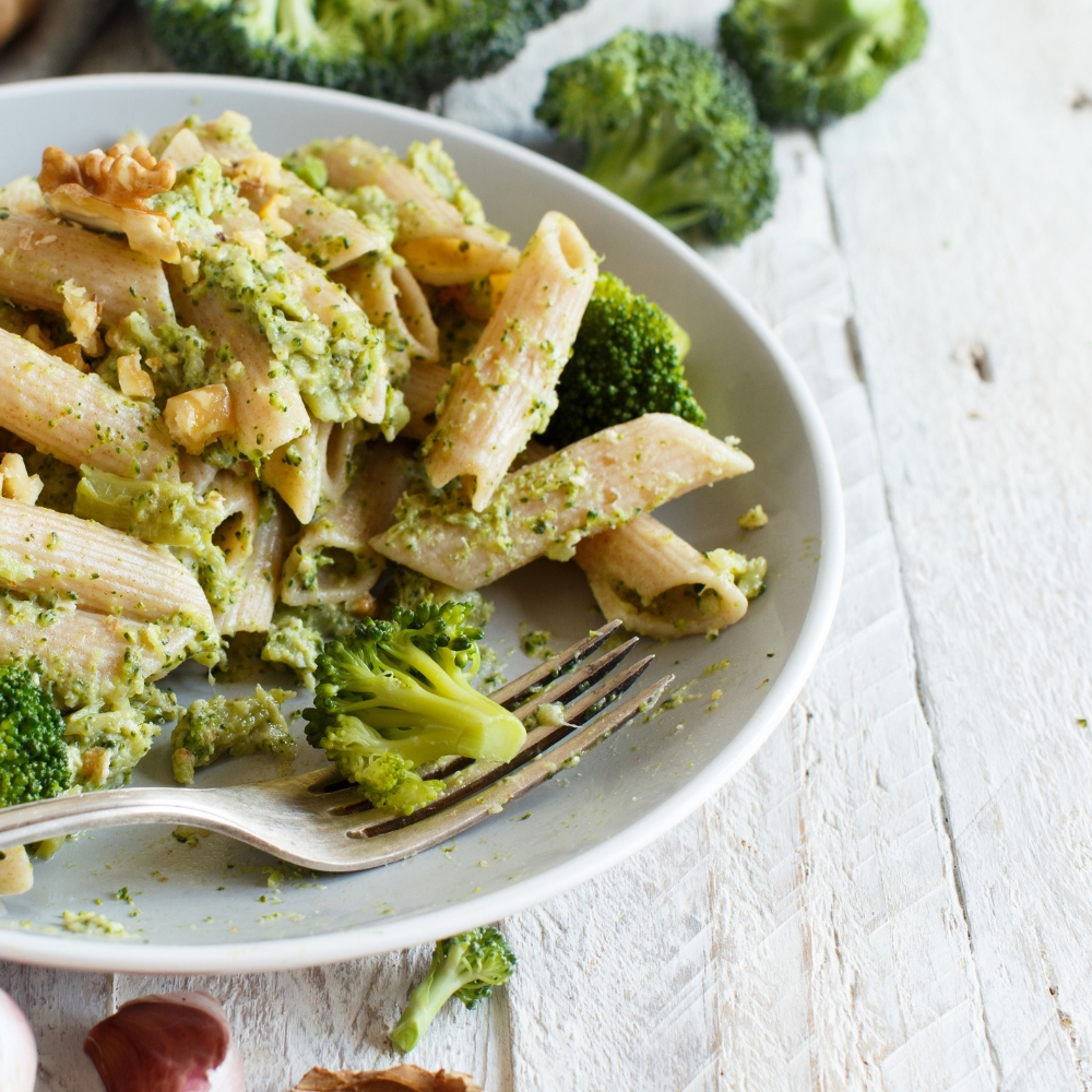 Recette pâtes penne à la crème de brocoli et parmesan