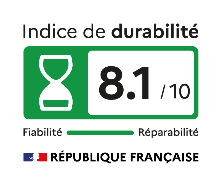 Indice de durabilité : 8.1 / 10