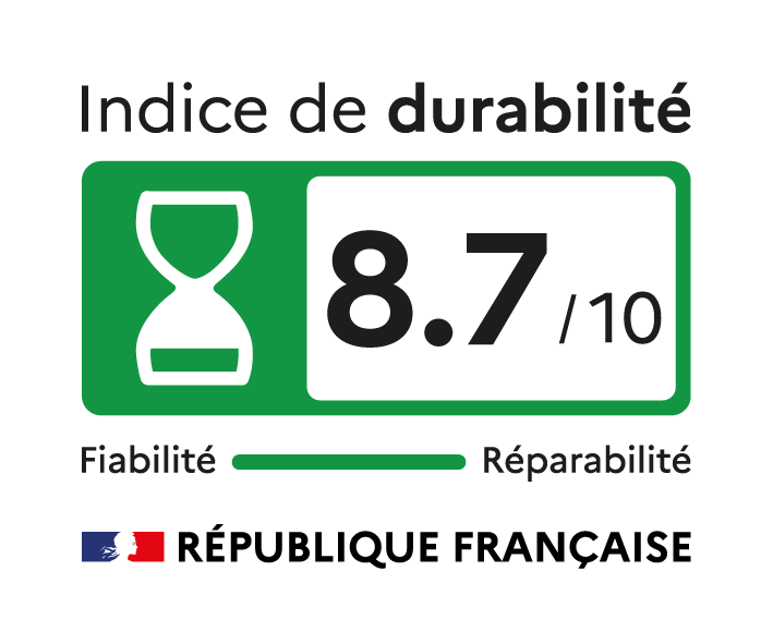 Indice de durabilité : 8.7 / 10
