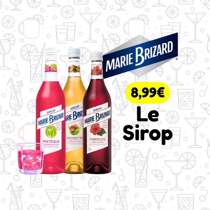 La gamme de sirops Marie Brizard